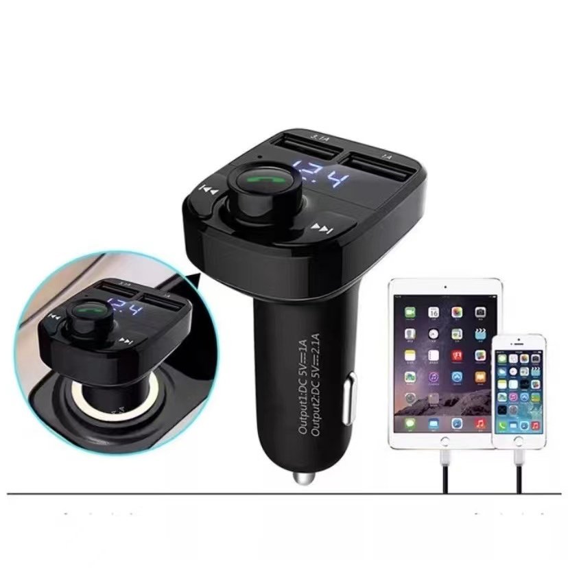 Carregador X8 Bluetooth Carro Sem Fio, Transmissor Fm Mp3 - Imagem 3